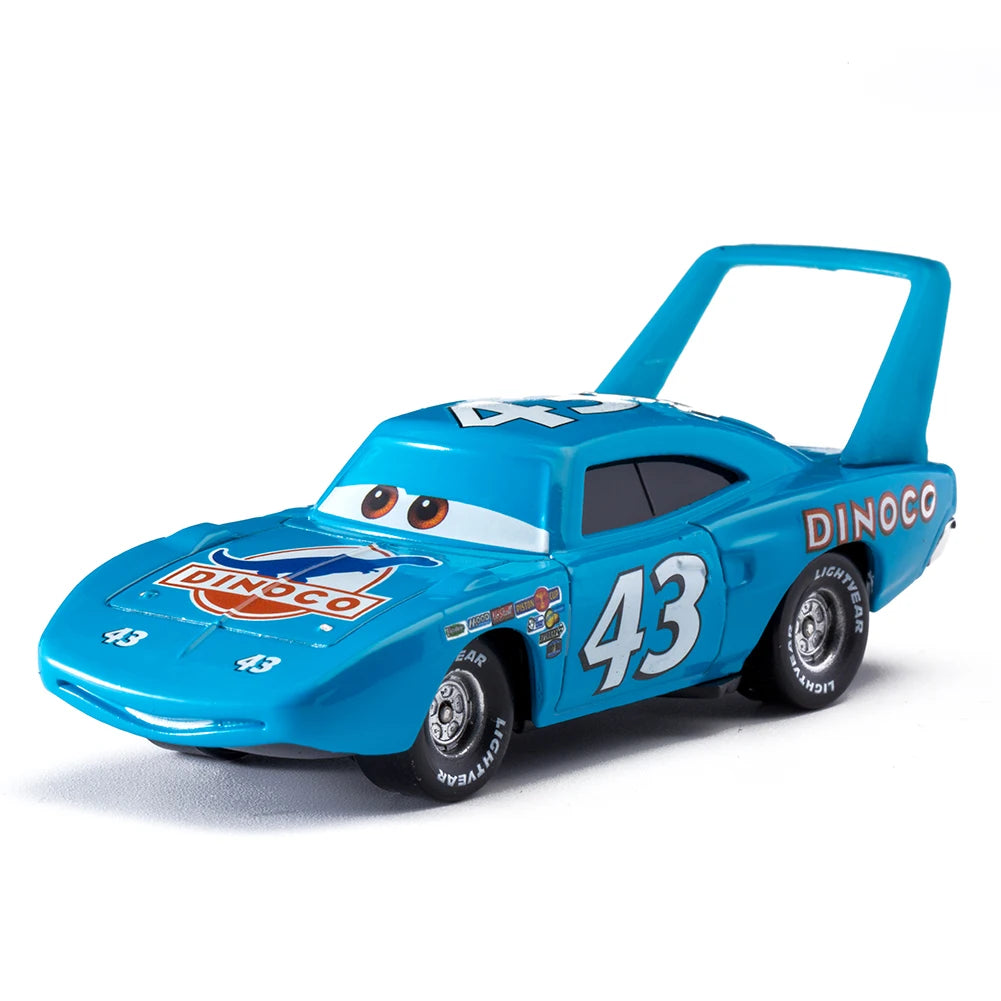 Pixar Cars Lightning McQueen 1:55 Scale Alloy Metal Model Car - Mater Sheriff Vehicle Toy for Boys and Children Gifts