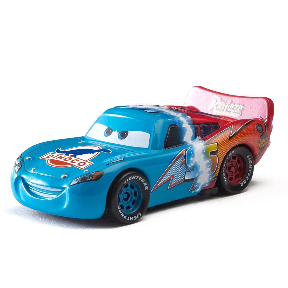 Pixar Cars Lightning McQueen 1:55 Scale Alloy Metal Model Car - Mater Sheriff Vehicle Toy for Boys and Children Gifts