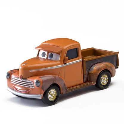 Pixar Cars Lightning McQueen 1:55 Scale Alloy Metal Model Car - Mater Sheriff Vehicle Toy for Boys and Children Gifts